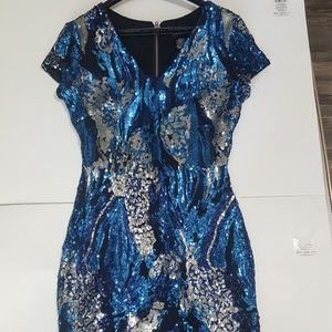Cache Sequin Party Dress